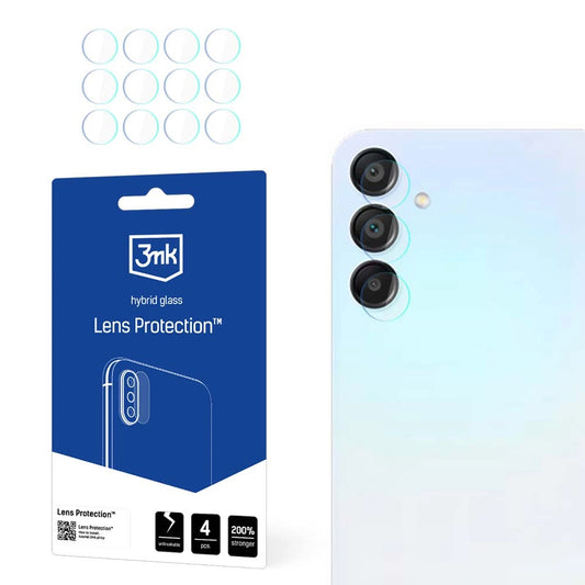 Zaštitna folija za zadnju kameru 3MK Protection za Samsung Galaxy A15 5G A156, Fleksibilno staklo, Set od 4 komada, Providna