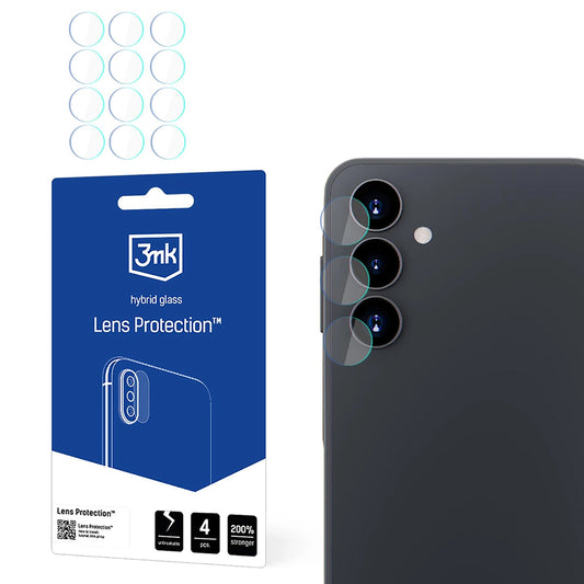 Zaštitna folija za zadnju kameru 3MK Protection za Samsung Galaxy A16 5G A166 / A16 4G A165, Fleksibilno staklo, Set od 4 komada, Providna