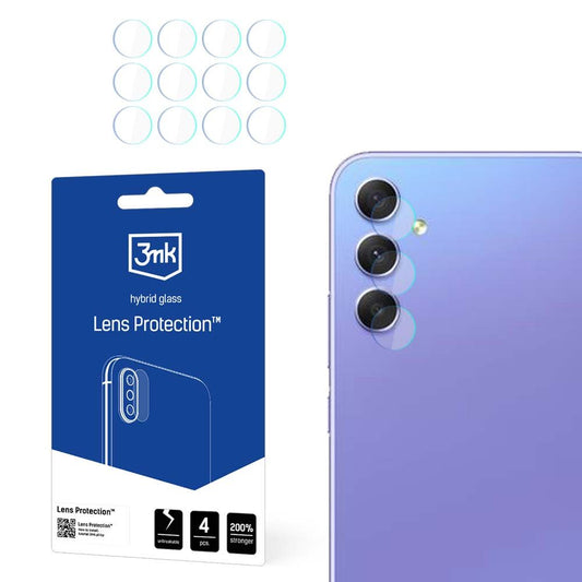 Zaštitna folija za zadnju kameru 3MK Protection za Samsung Galaxy A55 5G A556 / A35 5G A356, Fleksibilno staklo, Set od 4 komada, Providna
