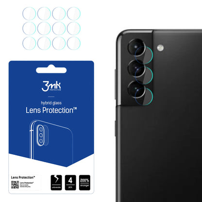 Zaštitna folija za zadnju kameru 3MK Protection za Samsung Galaxy S21 5G G991, Fleksibilno staklo, Set od 4 komada, Providna