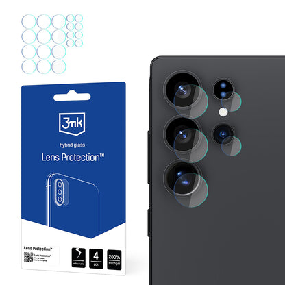 Zaštitna folija za zadnju kameru 3MK Protection za Samsung Galaxy S25 Ultra S938, Fleksibilno staklo, Set od 4 komada, Providna