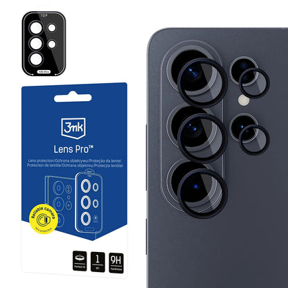 Folija za zaštitu zadnje kamere 3MK Protection za Samsung Galaxy S26 Ultra S948, Kaljeno staklo, Crna