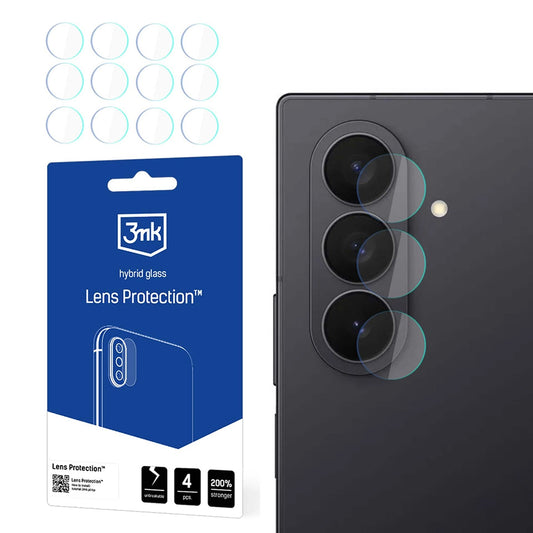 Zaštitna folija za zadnju kameru 3MK Protection za Samsung Galaxy Z Fold7 F966, Fleksibilno staklo, Set od 4 komada, Providna