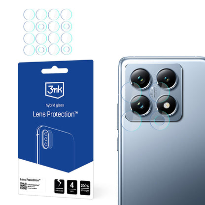 Zaštitna folija za zadnju kameru 3MK Protection za Xiaomi 14T Pro / 14T, Fleksibilno staklo, Set od 4 komada, Providna