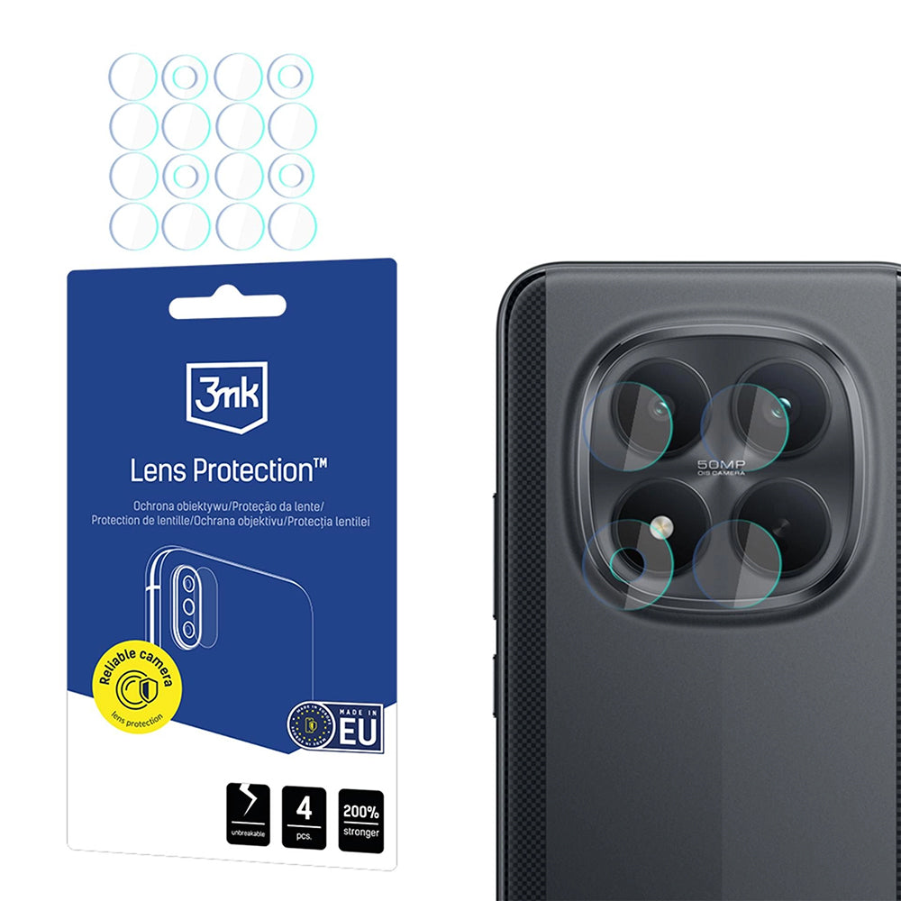 Zaštitna folija za zadnju kameru 3MK Protection za Xiaomi Poco M8 Pro, Kaljeno staklo, Set od 4 komada, Providna
