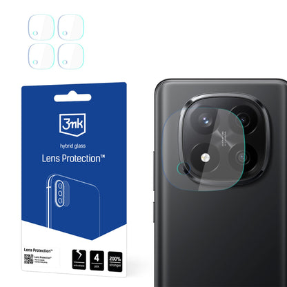 Zaštitna folija za zadnju kameru 3MK Protection za Xiaomi Redmi Note 14 Pro+ 5G, Fleksibilno staklo, Set od 4 komada, Providna
