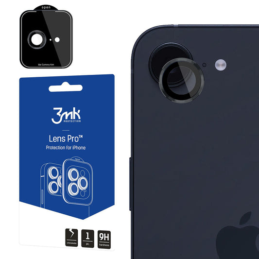 Zaštitna folija za zadnju kameru 3MK Protection Pro za Apple iPhone 17e / 16e, Kaljeno staklo, Providna
