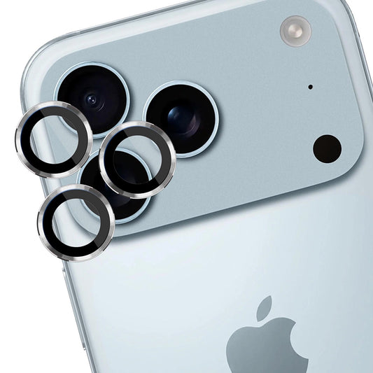 Folija za zaštitu zadnje kamere 3MK Protection Pro za Apple iPhone 17 Pro Max / 17 Pro, Kaljeno staklo, Srebrna