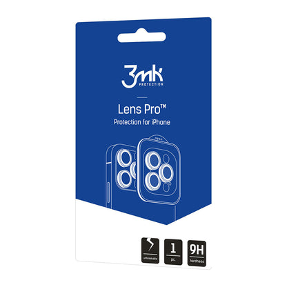 Folija za zaštitu zadnje kamere 3MK Protection Pro za Apple iPhone 17 Pro Max / 17 Pro, Kaljeno staklo, Bež