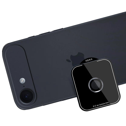 Folija za zaštitu zadnje kamere 3MK Protection Pro za Apple iPhone 17, Kaljeno staklo, Crna