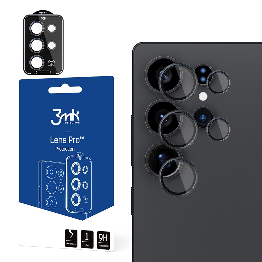 Zaštitna folija za zadnju kameru 3MK Protection Pro za Samsung Galaxy S25 Ultra S938, Kaljeno staklo, Providna