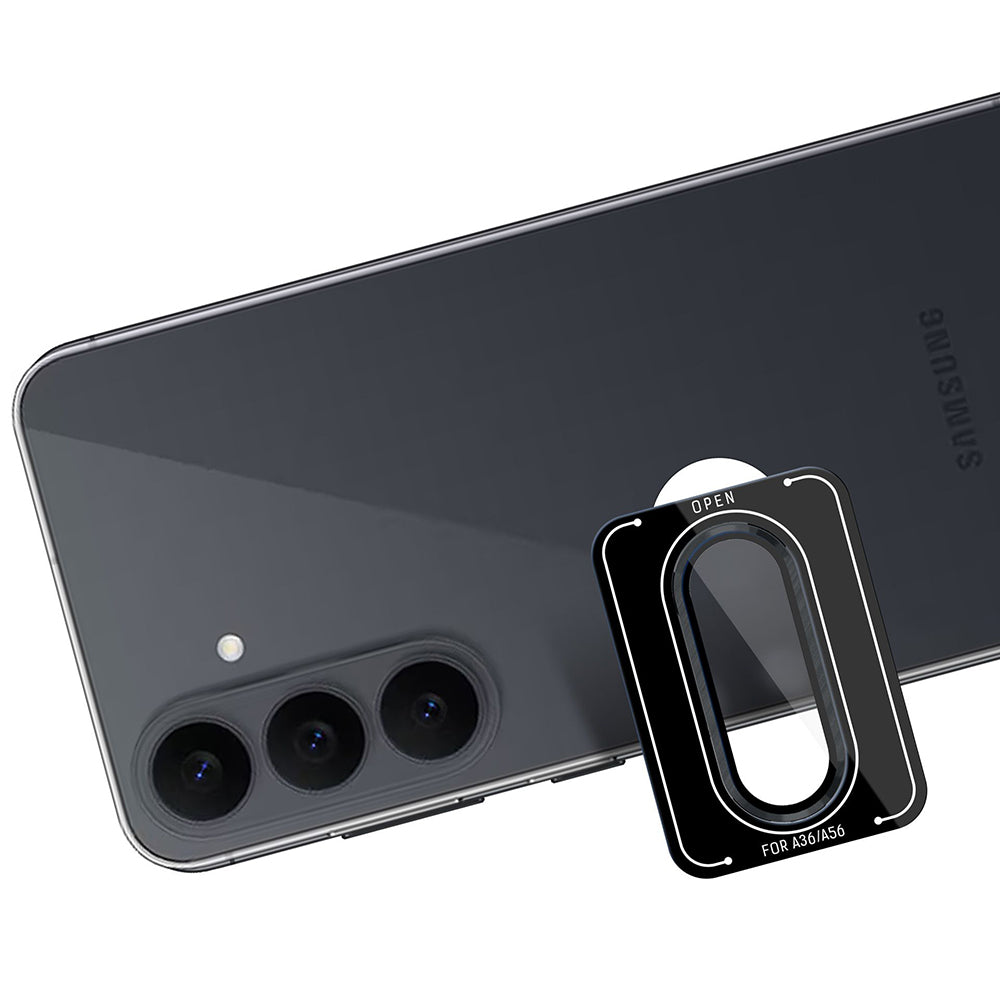 Zaštitna folija za zadnju kameru 3MK Protection Pro za Samsung Galaxy S26 FE S741, Kaljeno staklo, Crna