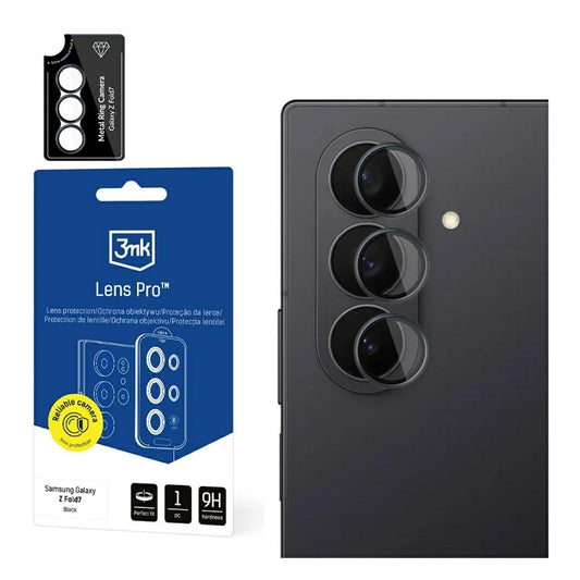 Zaštitna folija za zadnju kameru 3MK Protection Pro za Samsung Galaxy Z Fold7 F966, Kaljeno staklo, Providna