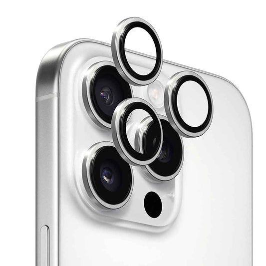 Zaštitna folija za zadnju kameru Anank AR za Apple iPhone 16 Pro Max / 16 Pro, Kaljeno staklo, Srebrna