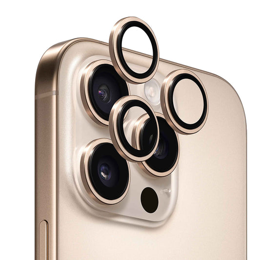 Zaštitna folija za zadnju kameru Anank AR za Apple iPhone 16 Pro Max / 16 Pro, Kaljeno staklo, Zlatna