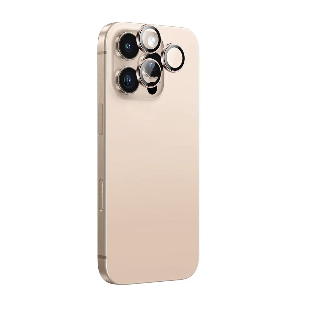 Zaštitna folija za zadnju kameru Anank AR za Apple iPhone 16 Pro Max / 16 Pro, Kaljeno staklo, Zlatna