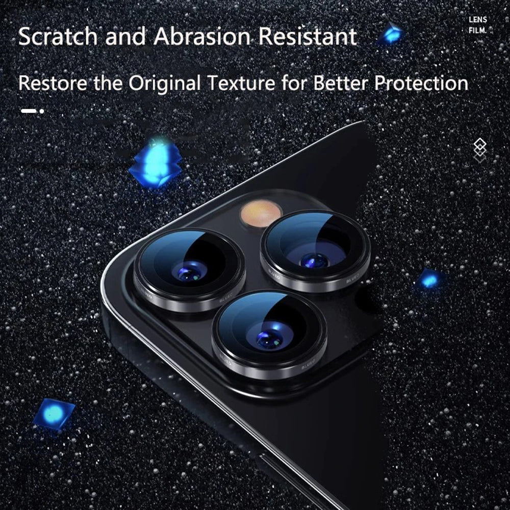 Zaštitna folija za zadnju kameru Blueo 99 Anti-Reflektivna HD za Apple iPhone 16 Pro Max / 16 Pro, Kaljeno staklo, Srebrna