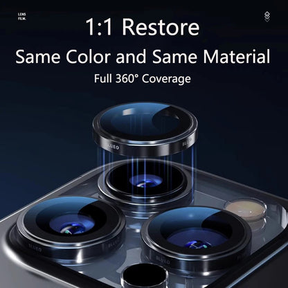Zaštitna folija za zadnju kameru Blueo 99 Anti-Reflektivna HD za Apple iPhone 16 Pro Max / 16 Pro, Kaljeno staklo, Bronzana