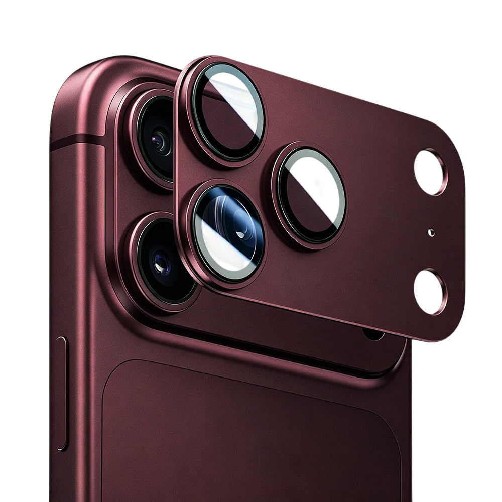 Blueo Integrated Metal zaštitna folija za zadnju kameru za Apple iPhone 18 Pro Max, kaljeno staklo, bordo boje