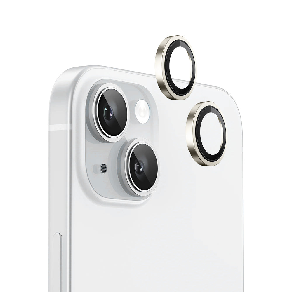 Zaštitna folija za zadnju kameru Blueo Metal Frame za Apple iPhone 15 Plus / 15, Kaljeno staklo, Žuta