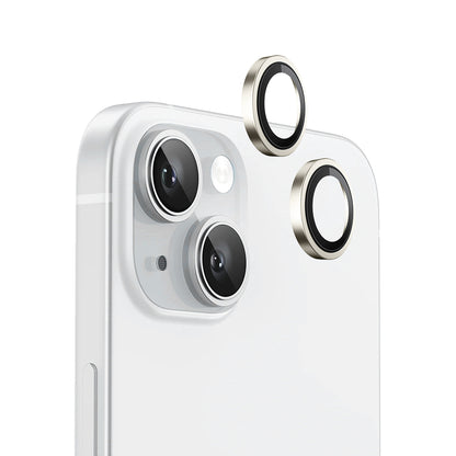 Zaštitna folija za zadnju kameru Blueo Metal Frame za Apple iPhone 15 Plus / 15, Kaljeno staklo, Žuta