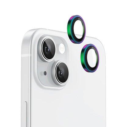 Zaštitna folija za zadnju kameru Blueo Metal Frame za Apple iPhone 15 Plus / 15, Kaljeno staklo, Višebojno