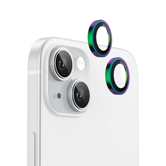 Zaštitna folija za zadnju kameru Blueo Metal Frame za Apple iPhone 15 Plus / 15, Kaljeno staklo, Višebojno