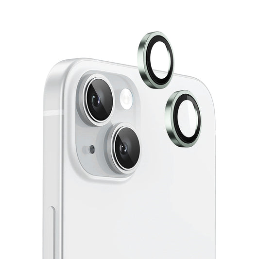 Zaštitna folija za zadnju kameru Blueo Metal Frame za Apple iPhone 15 Plus / 15, Kaljeno staklo, Zelena