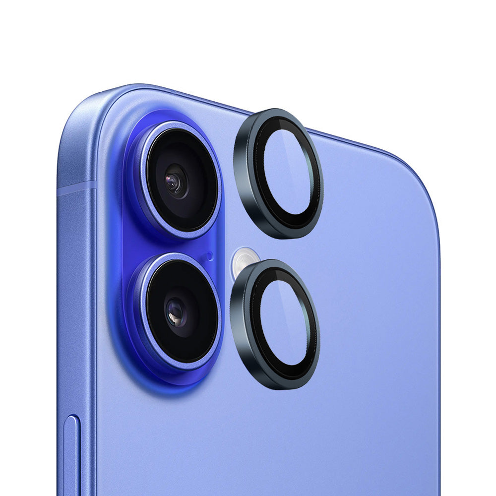 Zaštitna folija za zadnju kameru Blueo Metal Frame za Apple iPhone 16 Plus / 16, Kaljeno staklo, Plava
