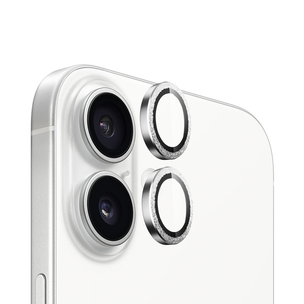 Zaštitna folija za zadnju kameru Blueo Metal Frame za Apple iPhone 16 Plus / 16, Kaljeno staklo, Srebrna