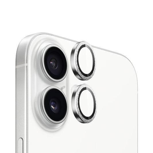Zaštitna folija za zadnju kameru Blueo Metal Frame za Apple iPhone 16 Plus / 16, Kaljeno staklo, Srebrna