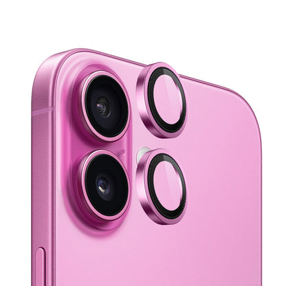Zaštitna folija za zadnju kameru Blueo Metal Frame za Apple iPhone 16 Plus / 16, Kaljeno staklo, Roze
