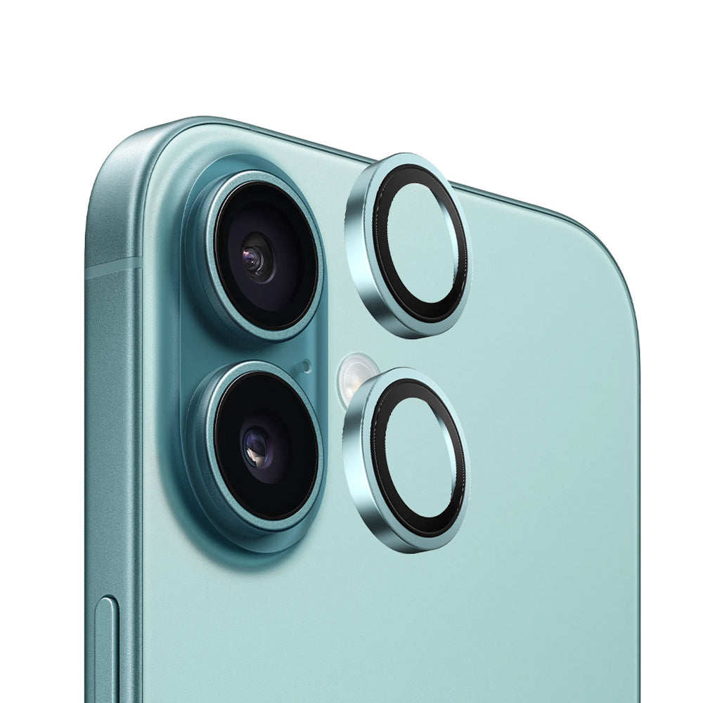 Zaštitna folija za zadnju kameru Blueo Metal Frame za Apple iPhone 16 Plus / 16, Kaljeno staklo, Zelena