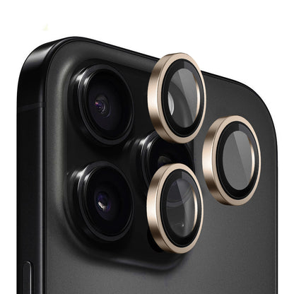 Zaštitna folija za zadnju kameru Blueo Metal Frame za Apple iPhone 16 Pro Max / 16 Pro, Kaljeno staklo, Bronzana