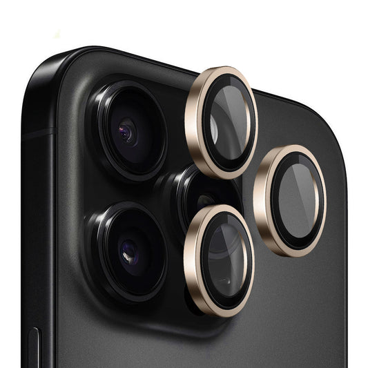 Zaštitna folija za zadnju kameru Blueo Metal Frame za Apple iPhone 16 Pro Max / 16 Pro, Kaljeno staklo, Bronzana