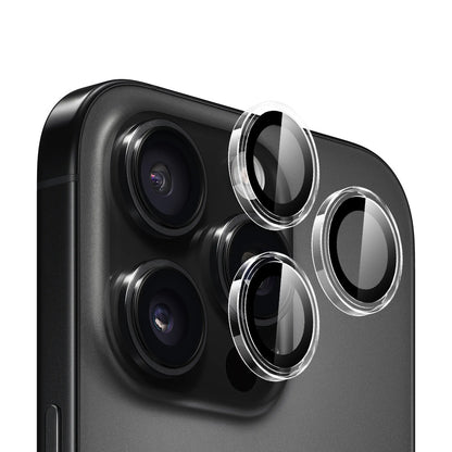 Zaštitna folija za zadnju kameru Blueo Metal Frame za Apple iPhone 16 Pro Max / 16 Pro, Kaljeno staklo, Providna