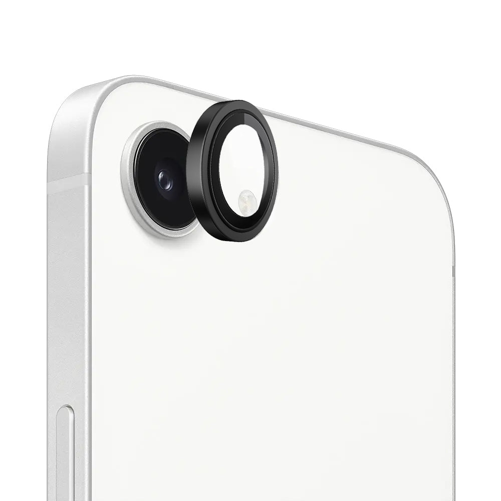 Zaštitna folija za zadnju kameru Blueo Metal Frame za Apple iPhone 17e / 16e, Kaljeno staklo, Crna