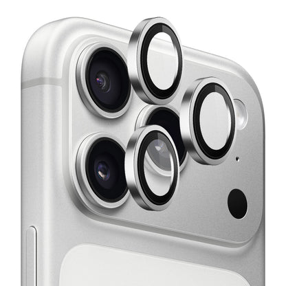 Blueo zaštitna folija za zadnju kameru sa metalnim okvirom za Apple iPhone 18 Pro / 18 Pro Max, kaljeno staklo, srebrna