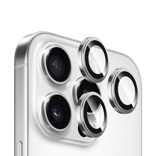 Zaštitna folija za zadnju kameru Blueo Sapphire Crystal za Apple iPhone 16 Pro Max / 16 Pro, Kaljeno staklo, Srebrna