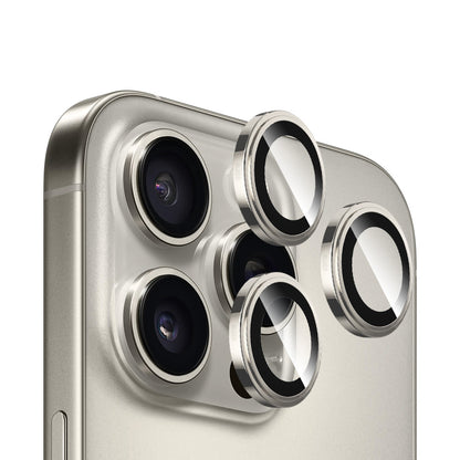 Zaštitna folija za zadnju kameru Blueo Sapphire Crystal za Apple iPhone 16 Pro Max / 16 Pro, Kaljeno staklo, Metalik siva