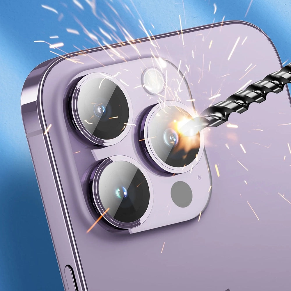 Zaštitna folija za zadnju kameru Blueo Sapphire Crystal za Apple iPhone 16 Pro Max / 16 Pro, Kaljeno staklo, Višebojno