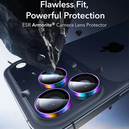 Folija za zaštitu zadnje kamere ESR Armorite za Apple iPhone 17 Pro Max / 17 Pro / 16 Pro Max / 16 Pro, Kaljeno staklo, Šareno
