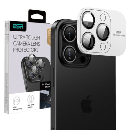 Folija za zaštitu zadnje kamere ESR Armorite za Apple iPhone 17 Pro Max / 17 Pro / 16 Pro Max / 16 Pro, Kaljeno staklo, Crna