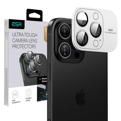 Folija za zaštitu zadnje kamere ESR Armorite za Apple iPhone 17 Pro Max / 17 Pro / 16 Pro Max / 16 Pro, Kaljeno staklo, Providna