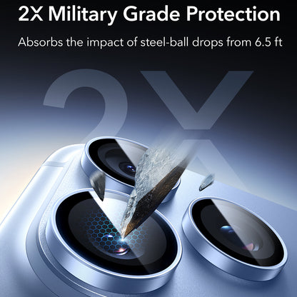 Zaštitna folija za zadnju kameru ESR Armorite za Apple iPhone 18 Pro / 18 Pro max, Kaljeno staklo, Plava