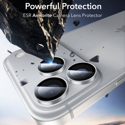 Zaštitna folija za zadnju kameru ESR Armorite za Apple iPhone 18 Pro / 18 Pro max, kaljeno staklo, srebrna