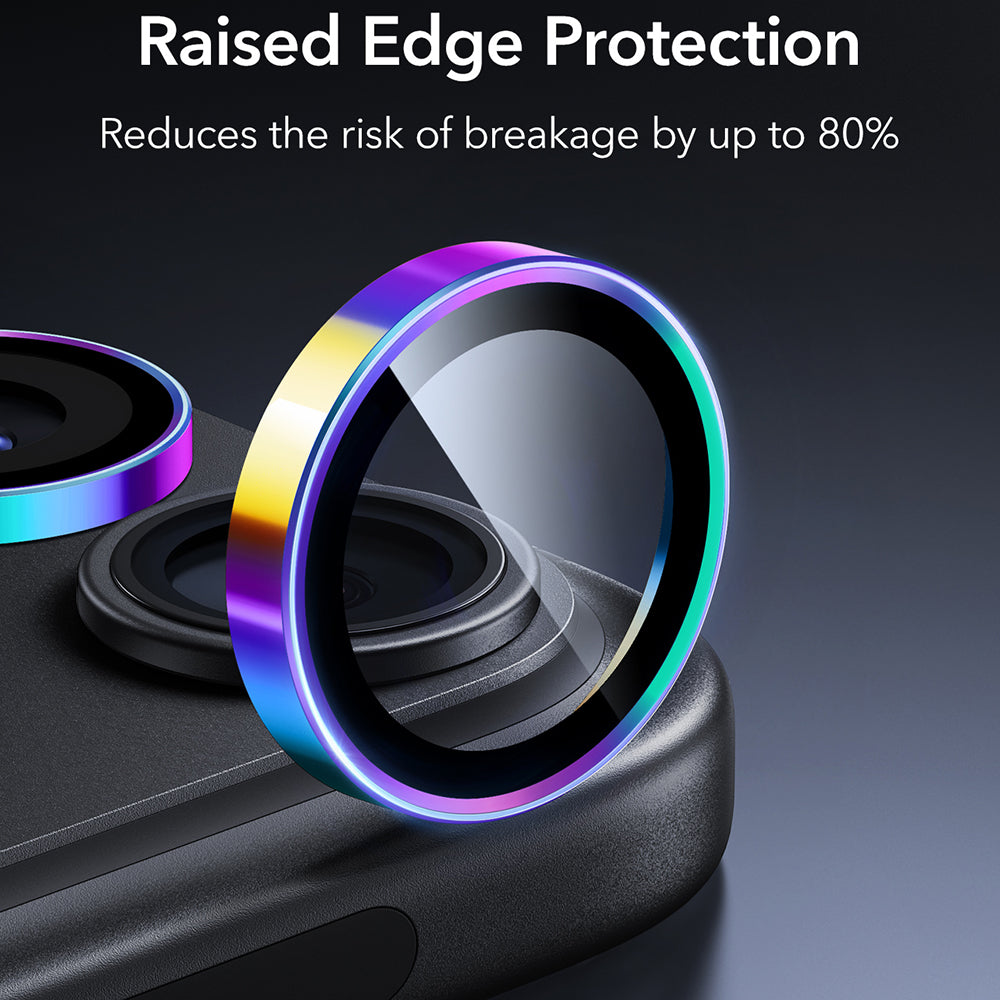 Zaštitna folija za zadnju kameru ESR Armorite za Apple iPhone 18 Pro / 18 Pro max, Kaljeno staklo, Višebojno