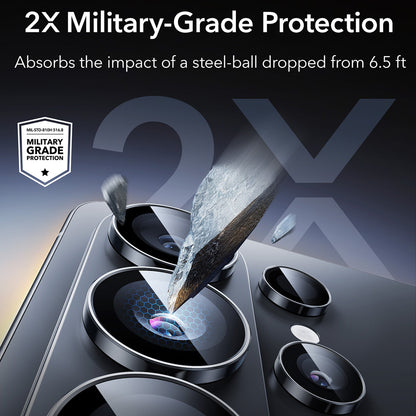 Folija za zaštitu zadnje kamere ESR Armorite za Samsung Galaxy S26 Ultra S948, Kaljeno staklo, Crna