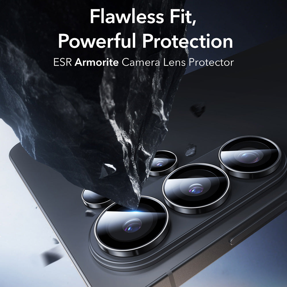 Folija za zaštitu zadnje kamere ESR Armorite za Samsung Galaxy S26 Ultra S948, Kaljeno staklo, Crna
