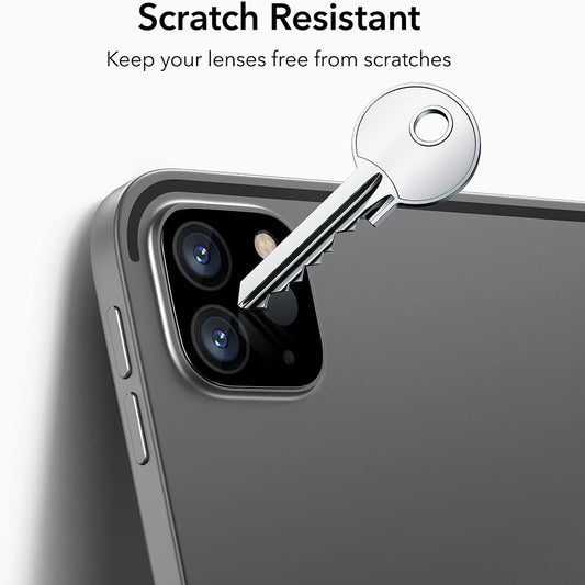 Folija za zaštitu zadnje kamere ESR za Apple iPad Pro 13 (2024) / Pro 11 (2022) / Pro 12.9 (2022), Kaljeno staklo, Set od 2 komada, Crna